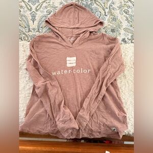 Watercolor Florida Resort Women's Long Sleeve Hoodie